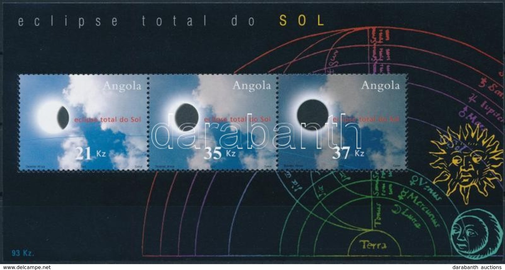 ** 2002 Teljes Napfogyatkozás Blokk,
Total Eclipse Block
Mi 102 - Otros & Sin Clasificación