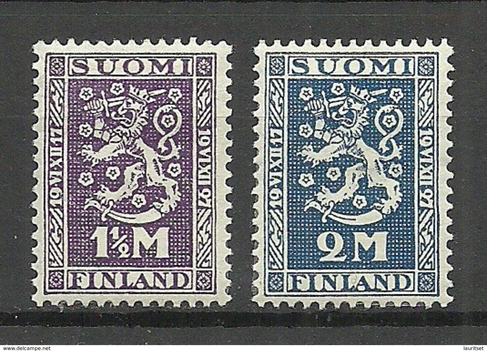 FINLAND FINNLAND 1927 Michel 126 - 127 * - Ungebraucht