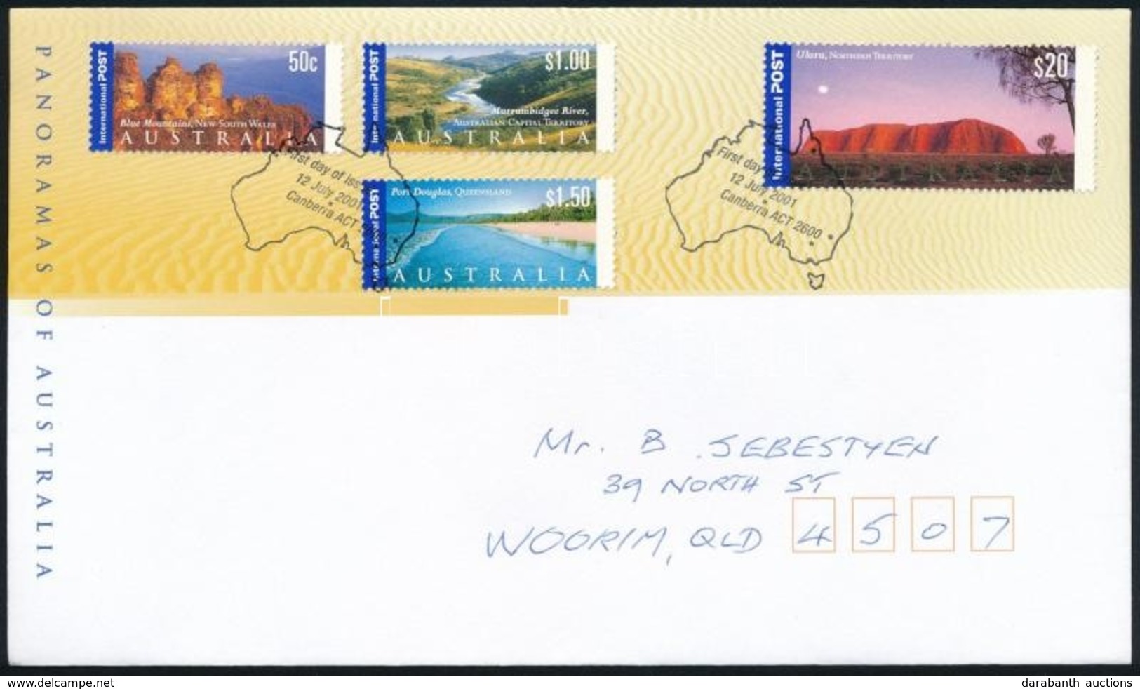 2001 Forgalmi Sor Mi 2061-2064 FDC-n - Other & Unclassified