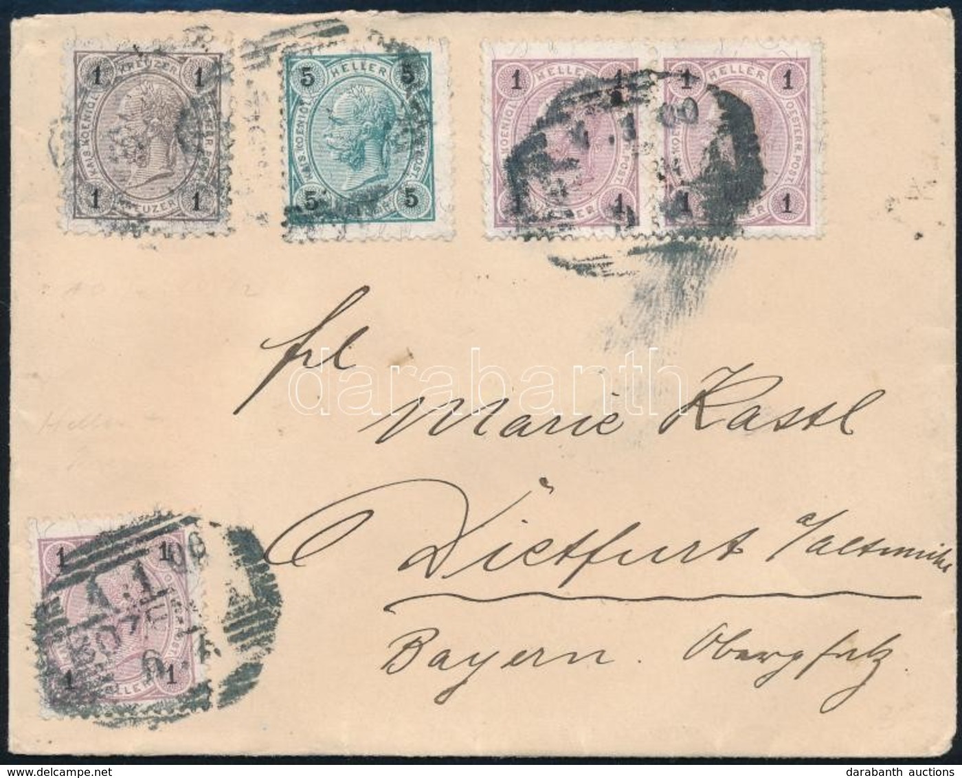 1900 Levél / Cover 'BOZEN' Bajorországba Küldve / To Bavaria - Other & Unclassified