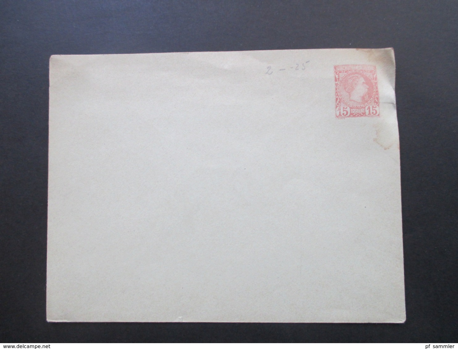 Monaco Um 1885 Ganzsache Umschlag U 2 C Ungebraucht!! - Brieven En Documenten