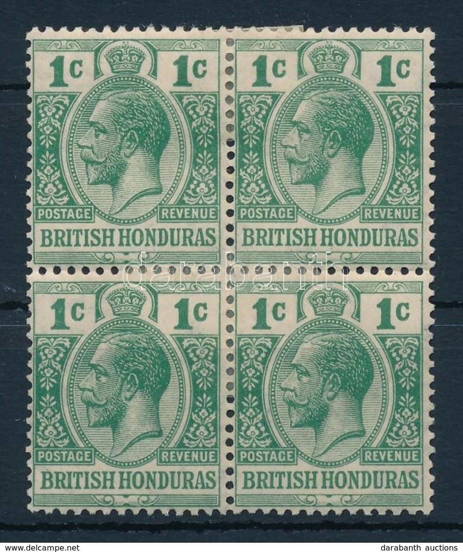 * Brit Honduras 1921 Forgalmi Négyestömb Mi 86 - Other & Unclassified