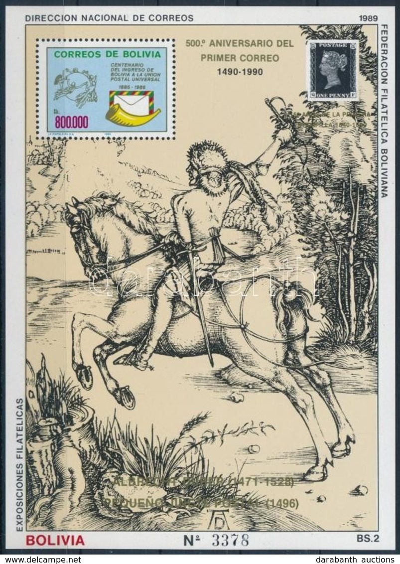 ** 1989 Postai Kapcsolatok: Dürer Blokk Mi 182 - Other & Unclassified