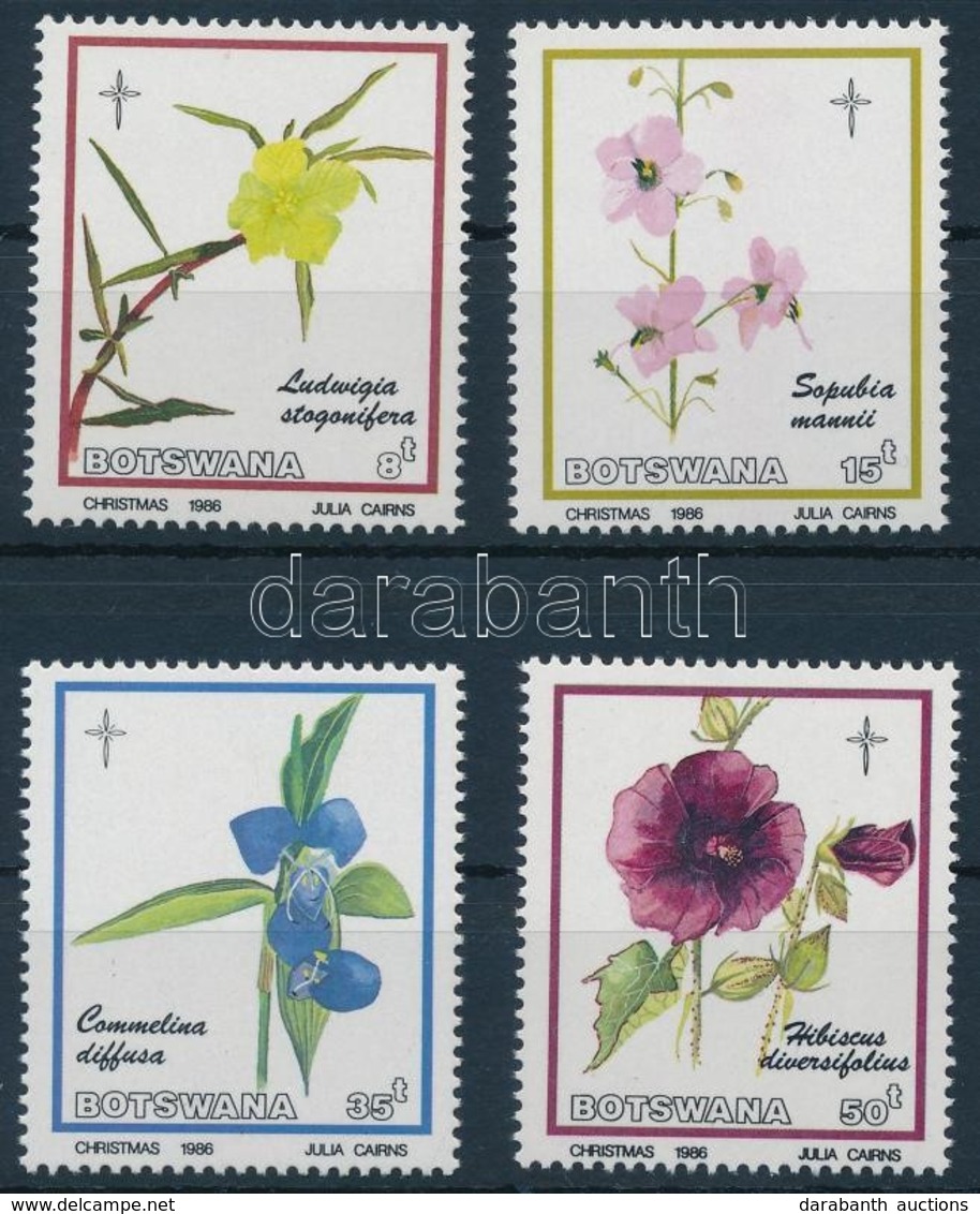 ** 1986 Karácsony, Virágok Sor,
Christmas, Flowers Set
Mi 388-391 - Otros & Sin Clasificación