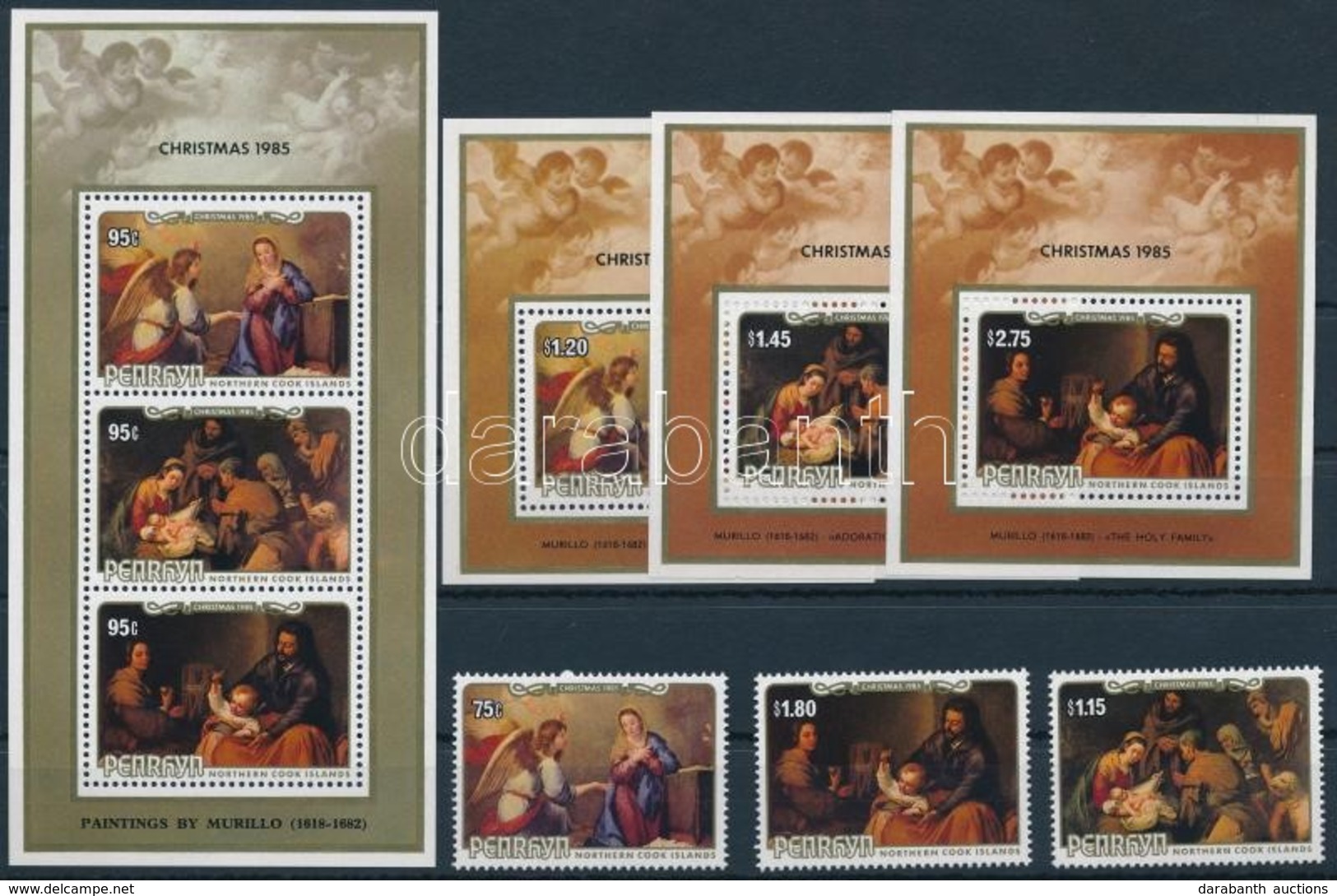 ** 1985 Karácsony Sor + Blokksor,
Christmas Set + Blockset
Mi 430-432 + Mi 67-70 - Sonstige & Ohne Zuordnung