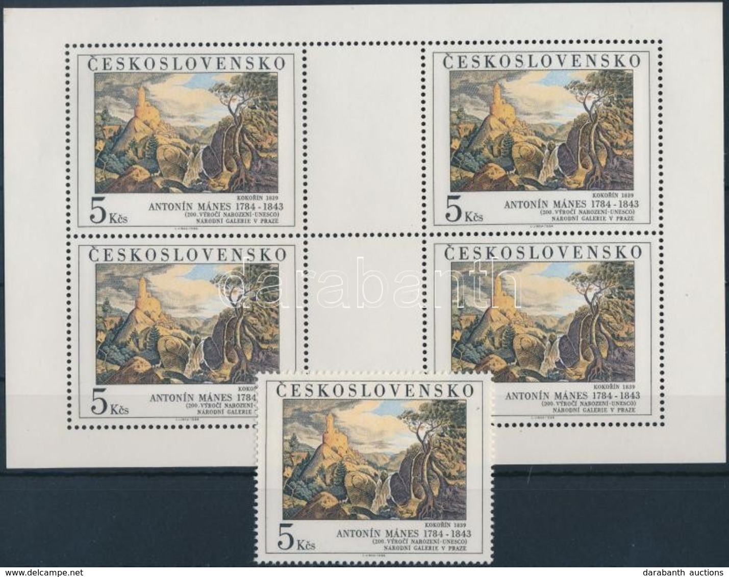 ** 1984 Festmény Sor + Kisívsor Mi 2789-2793 - Sonstige & Ohne Zuordnung