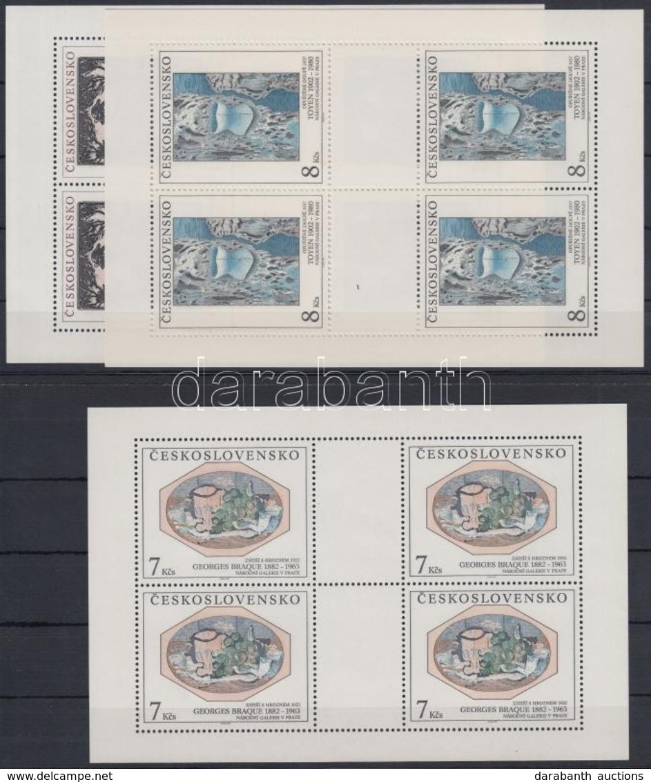 ** 1992 A Nemzeti Galéria Műalkotásai Kisívsor Mi 3133-3135 - Sonstige & Ohne Zuordnung