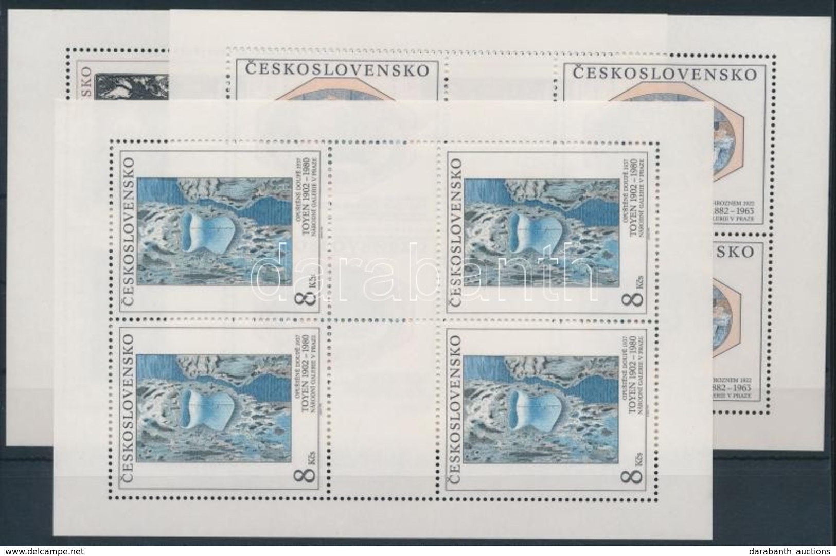 ** 1992 Festmény Kisív Sor Mi 3133-3135 - Other & Unclassified