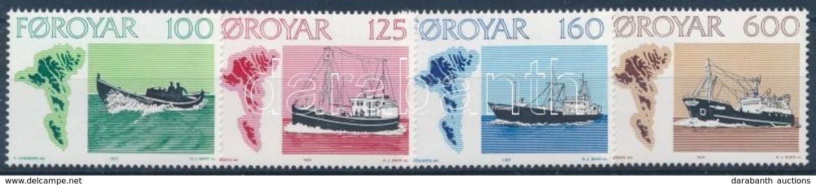 ** 1977 Halászhajók Sor,
Fishing Boats Set
Mi 24-27 - Other & Unclassified