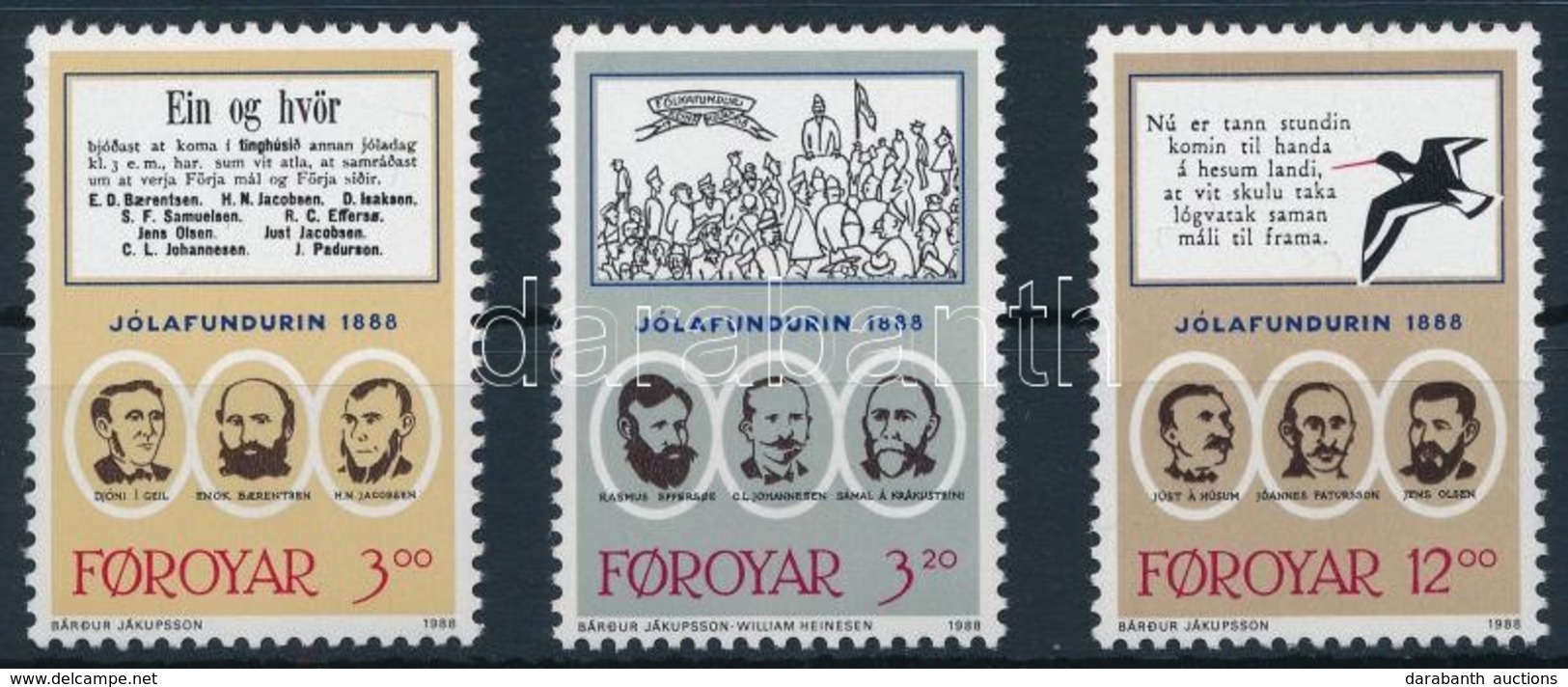 ** 1988 Karácsonyi Találkozók Sor,
Christmas Meetings Set
Mi 172-174 - Other & Unclassified