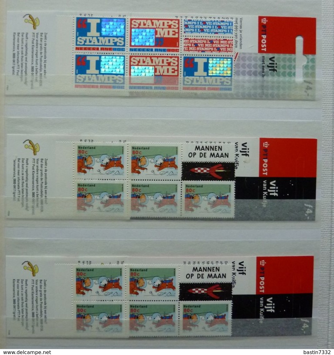 Netherlands/Pays Bas/Holanda collection in 3 stockbooks with booklets/MSheets MNH/Postfris/Neuf sans charniere