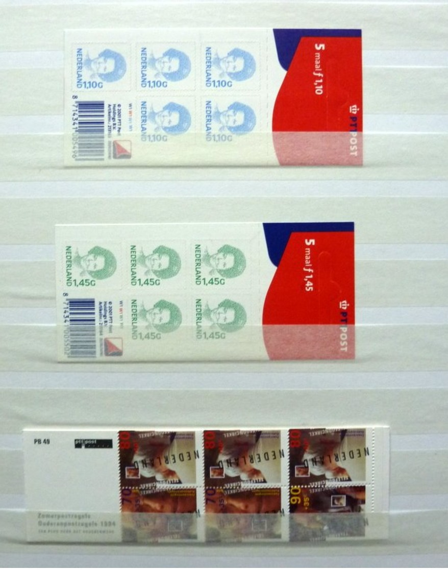 Netherlands/Pays Bas/Holanda collection in 3 stockbooks with booklets/MSheets MNH/Postfris/Neuf sans charniere