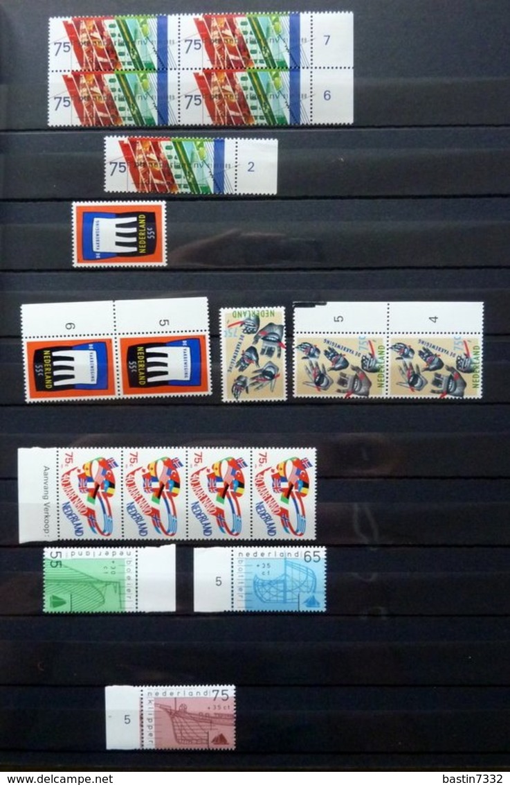 Netherlands/Pays Bas/Holanda collection in 3 stockbooks with booklets/MSheets MNH/Postfris/Neuf sans charniere