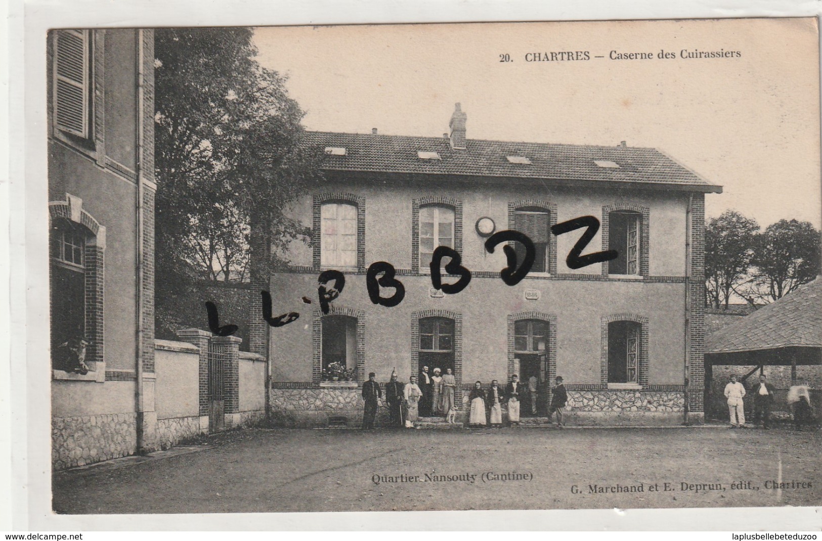 CPA - 28 - CHARTRES - MILITARIA - Caserne Des Cuirassiers - Quartier Nansouly - Cantine  - Animation - Pas Courante - Chartres