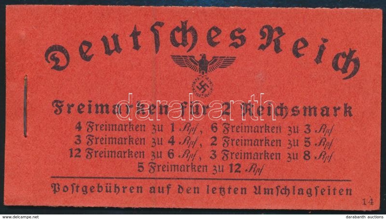 * 1933 Hindenburg Bélyegfüzet Betapadva - Sonstige & Ohne Zuordnung