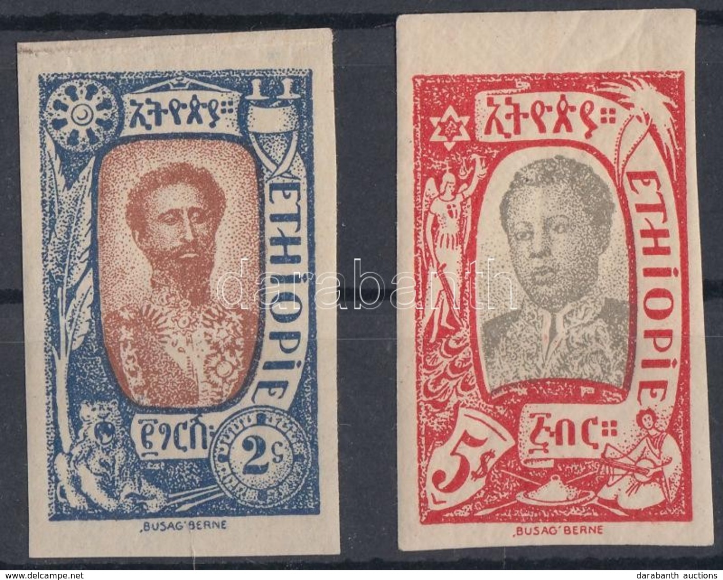 ** 1919 Mi 68 + 77 Vágott / Imperforate - Andere & Zonder Classificatie