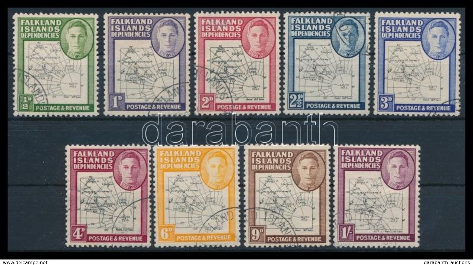 O 1946 Mi 1II, 2I, 3I, 4II, 5II, 6I, 7II-9II - Sonstige & Ohne Zuordnung