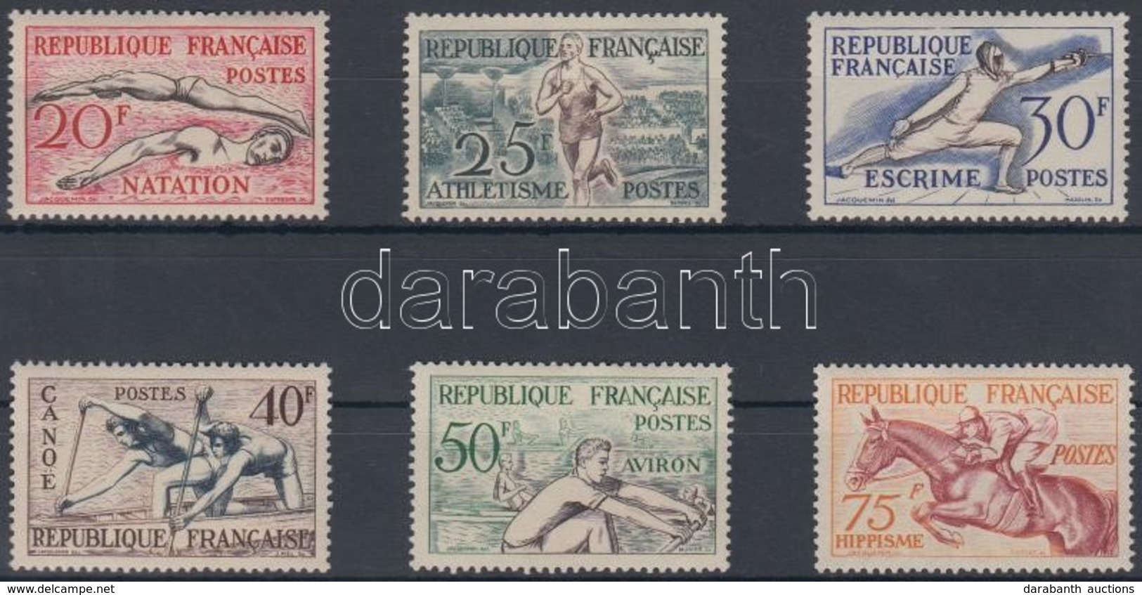 ** 1953 Forgalmi: Sport Sor Mi 978-983 - Sonstige & Ohne Zuordnung