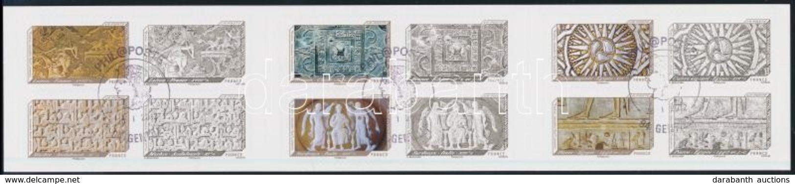 O 2012 Domborművek A Louvre-ban, Párizs Bélyegfüzet Elsőnapi Bélyegzéssel,
Reliefs From The Louvre, Paris Stamp-booklet  - Other & Unclassified