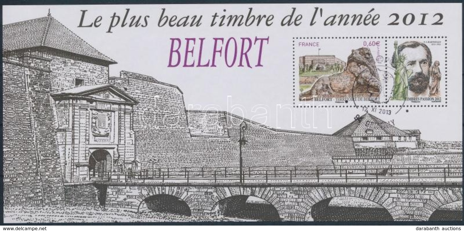 O 2013 A Legszebb Bélyeg Blokk Elsőnapi Bélyegzéssel,
Most Beautiful Stamp Block With First Day Cancellation
Mi 237 - Other & Unclassified