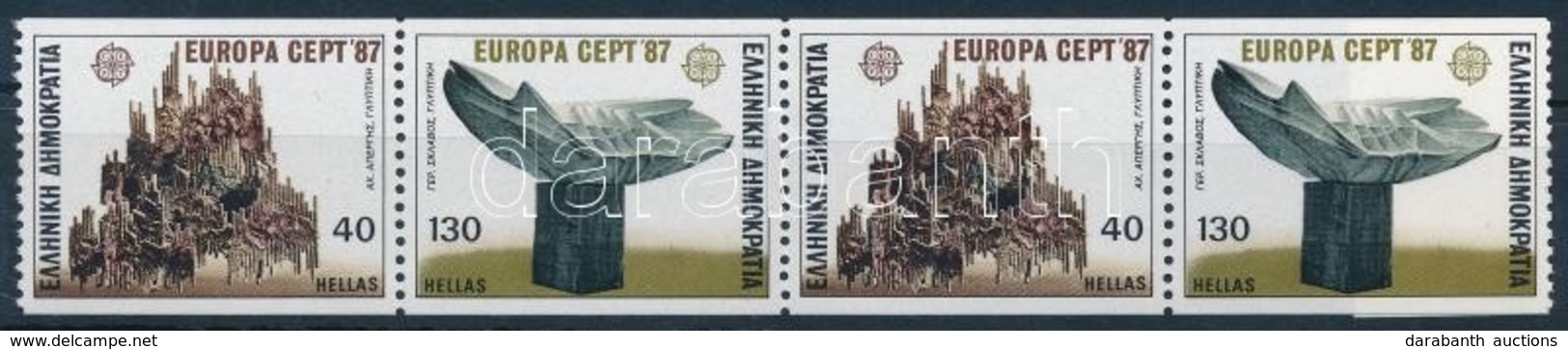 ** 1987 Europa CEPT Bélyegfüzetlap,
Europa CEPT Stamp-booklet Sheet
MH-Blatt 6 (Mi 1651 C-1652 C) - Otros & Sin Clasificación