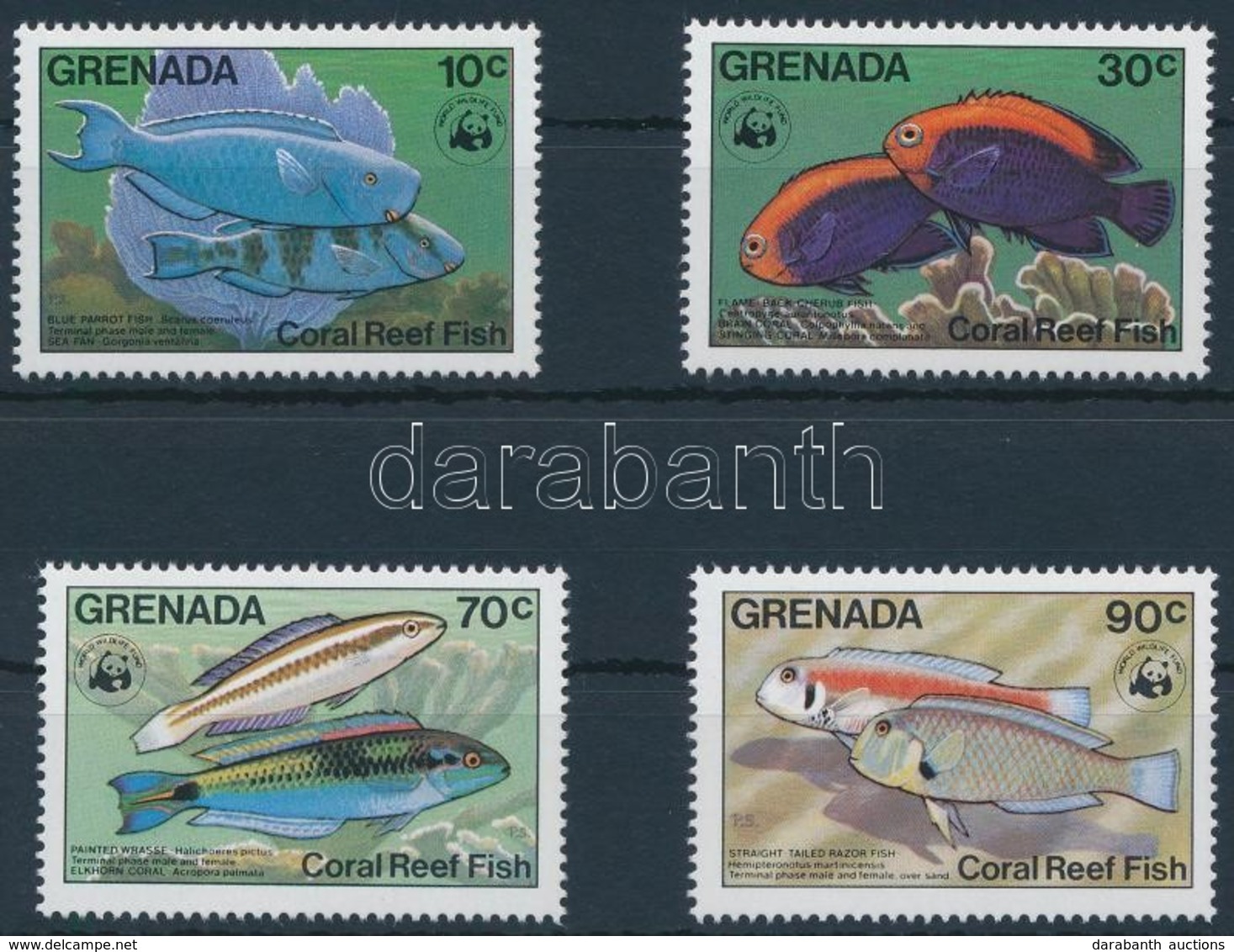 ** 1984 WWF Halak Sor,
WWF Fishes Set
Mi 1299-1302 - Other & Unclassified