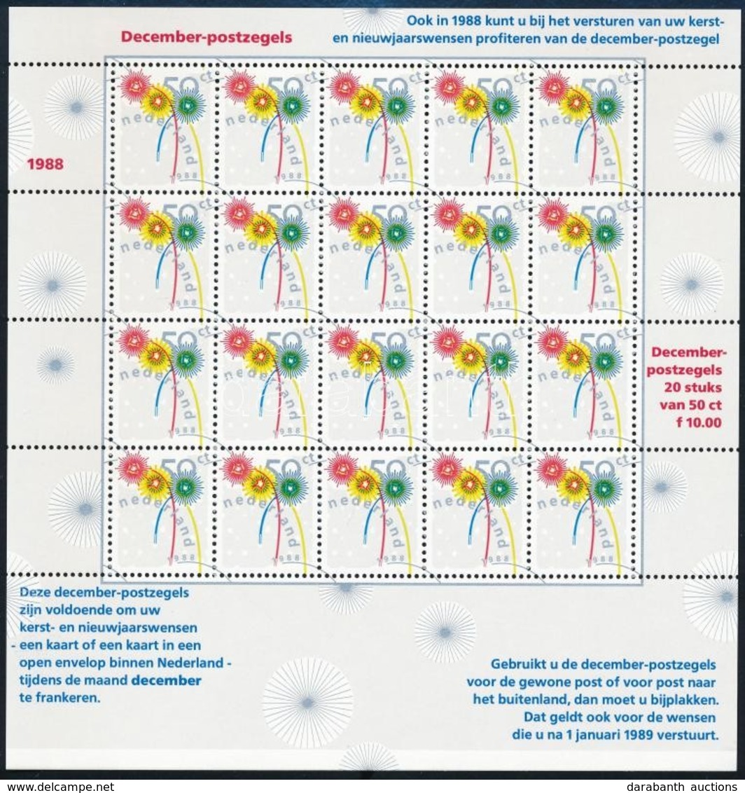** 1988 Karácsony, December Kisív,
Christmas, December Mini Sheet
Mi 1356 - Other & Unclassified