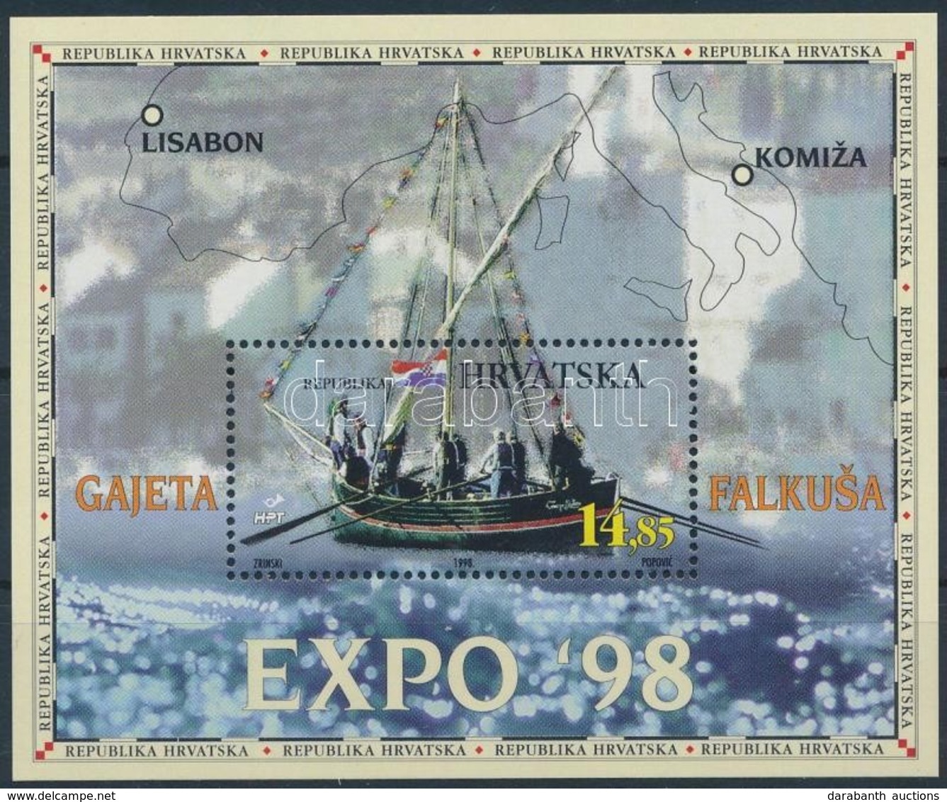 ** 1998 Hajók Blokkk,
Ships Block
Mi 14 - Other & Unclassified