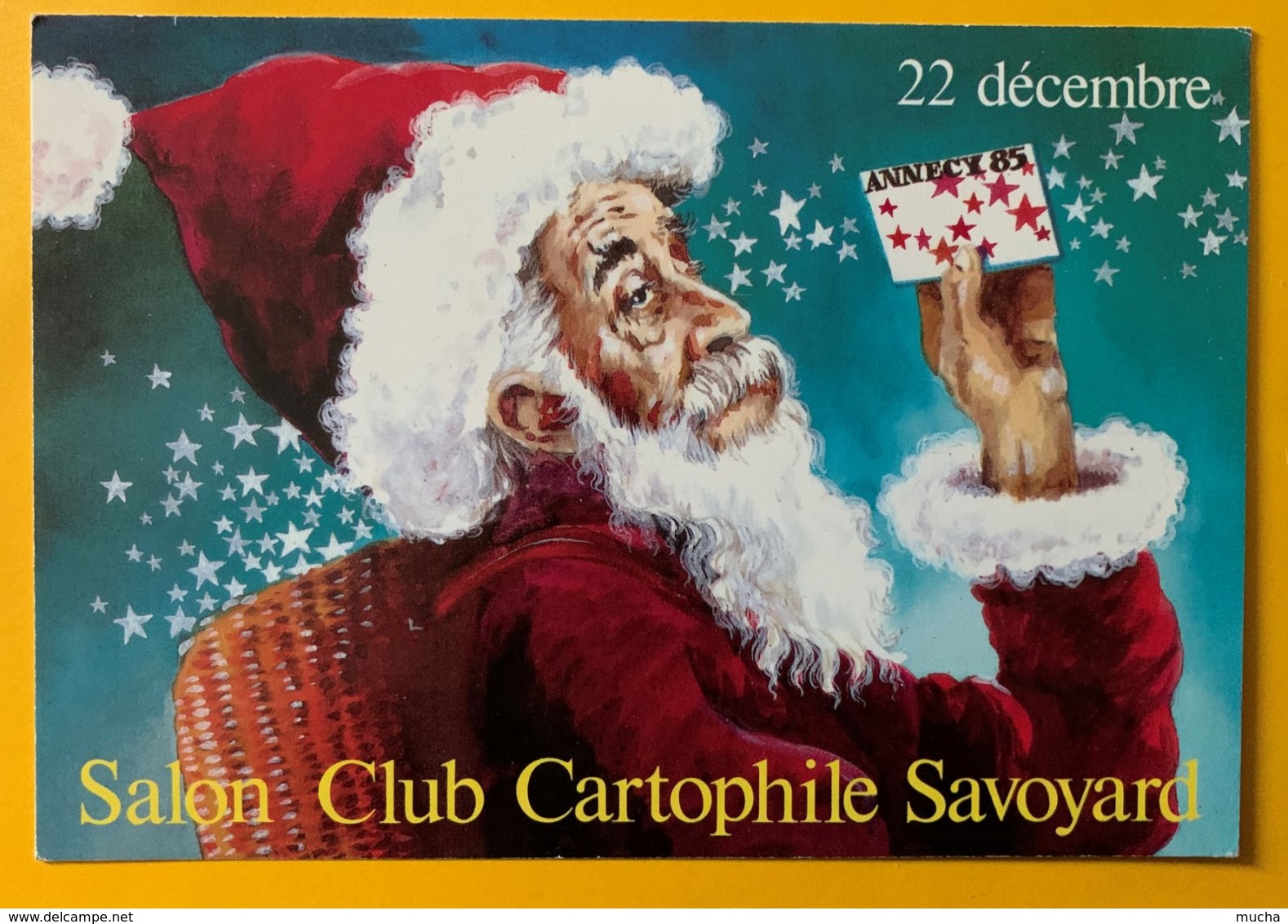 9168 - Salon Du Club Cartophile Savoyard 22 Décembre 1985 Père Noël - Borse E Saloni Del Collezionismo