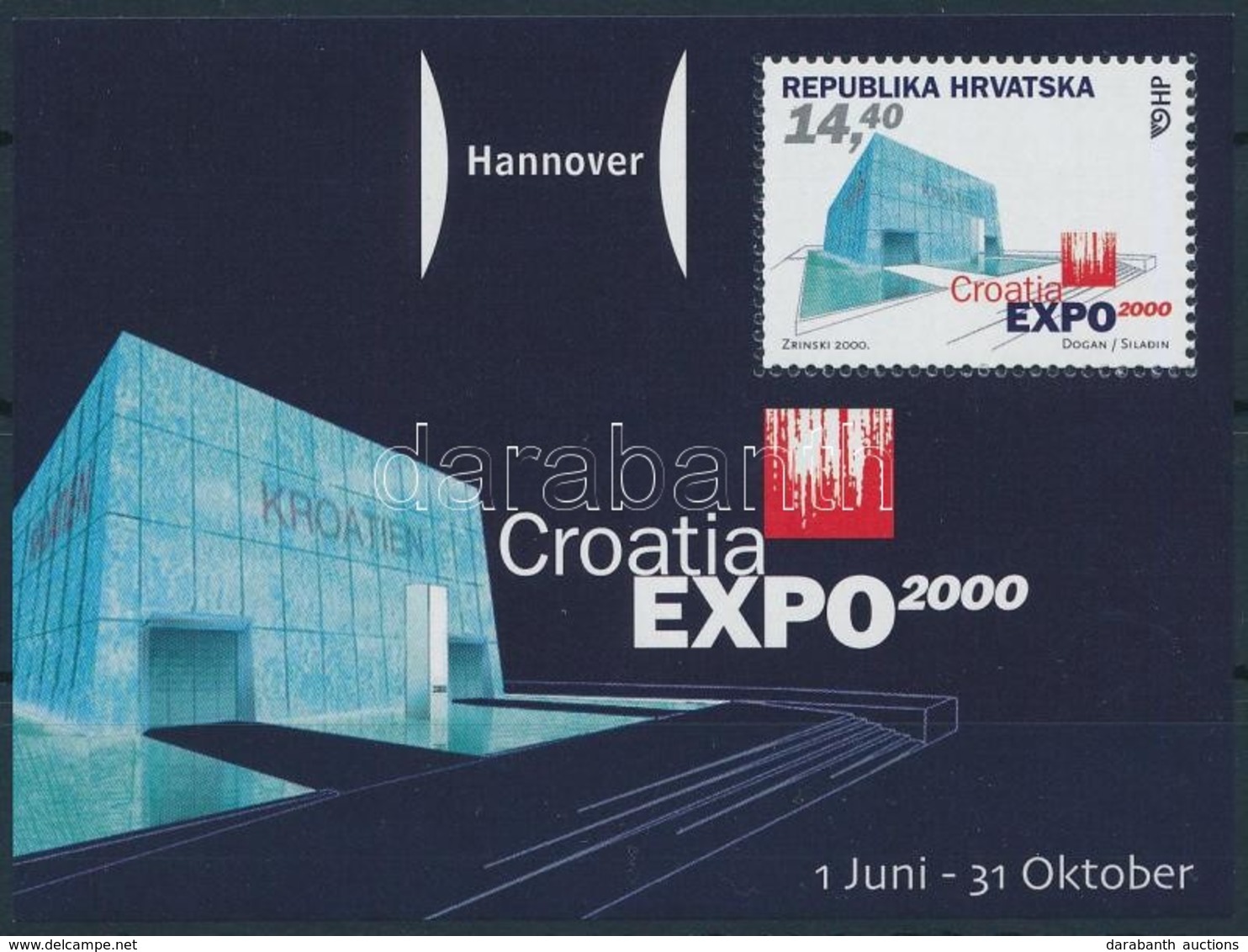 ** 2000 Világkiállítás EXPO 2000, Hannover Blokk,
World Exhibition EXPO 2000, Hannover Block
Mi 16 - Otros & Sin Clasificación