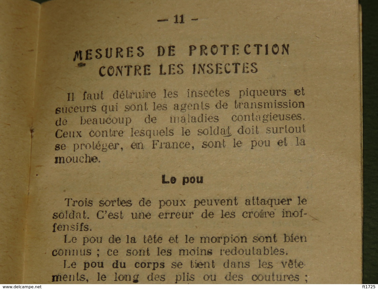 LIVRET DE CONSEIL DE SANTE DU POILU 1916 !!!