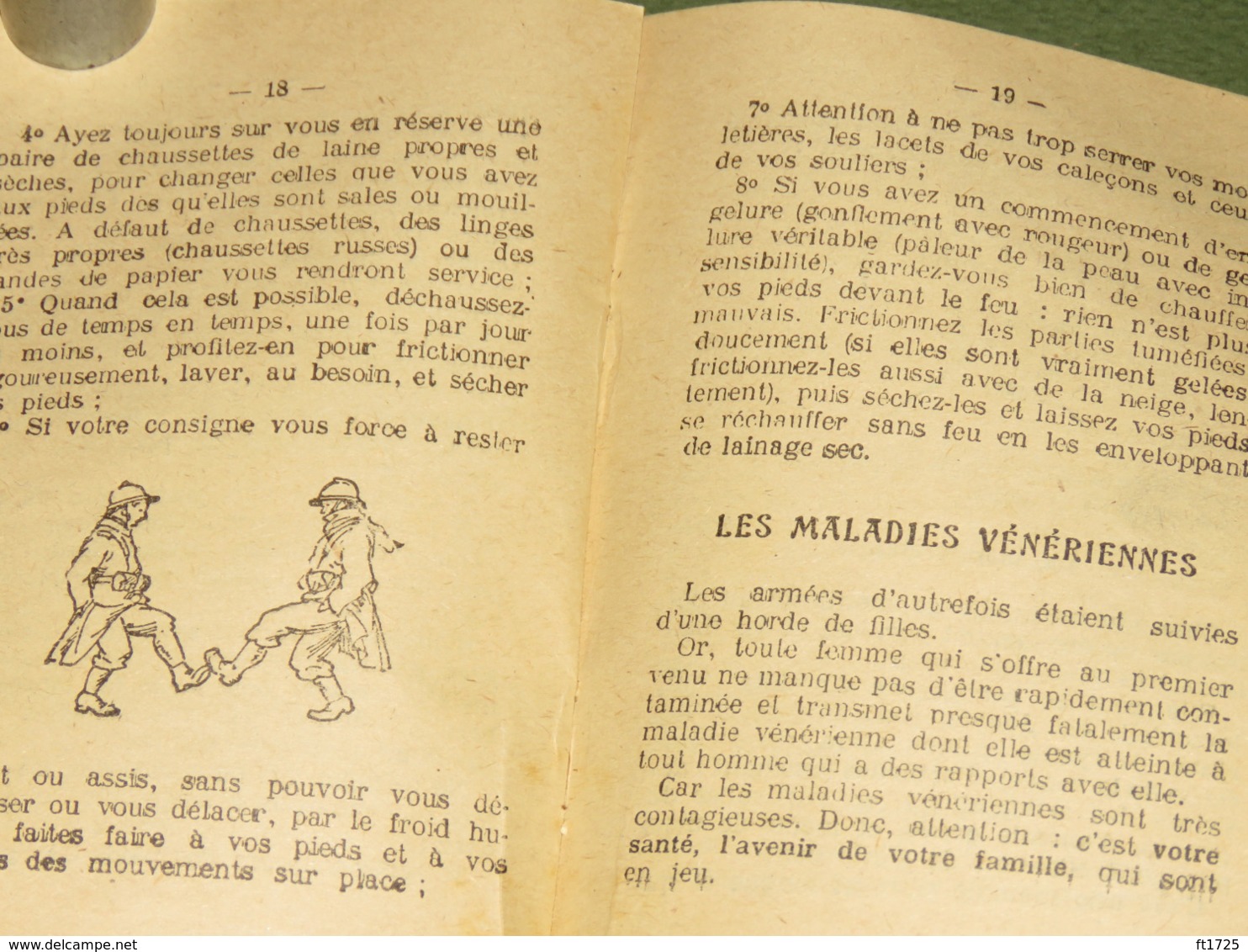 LIVRET DE CONSEIL DE SANTE DU POILU 1916 !!!