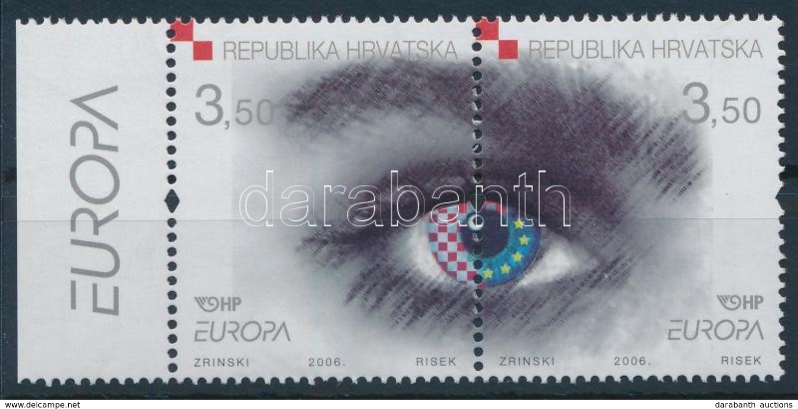 ** 2006 Europa CEPT Integráció ívszéli Pár,
Europa CEPT Integration Margin Pair
Mi 772-773 - Sonstige & Ohne Zuordnung