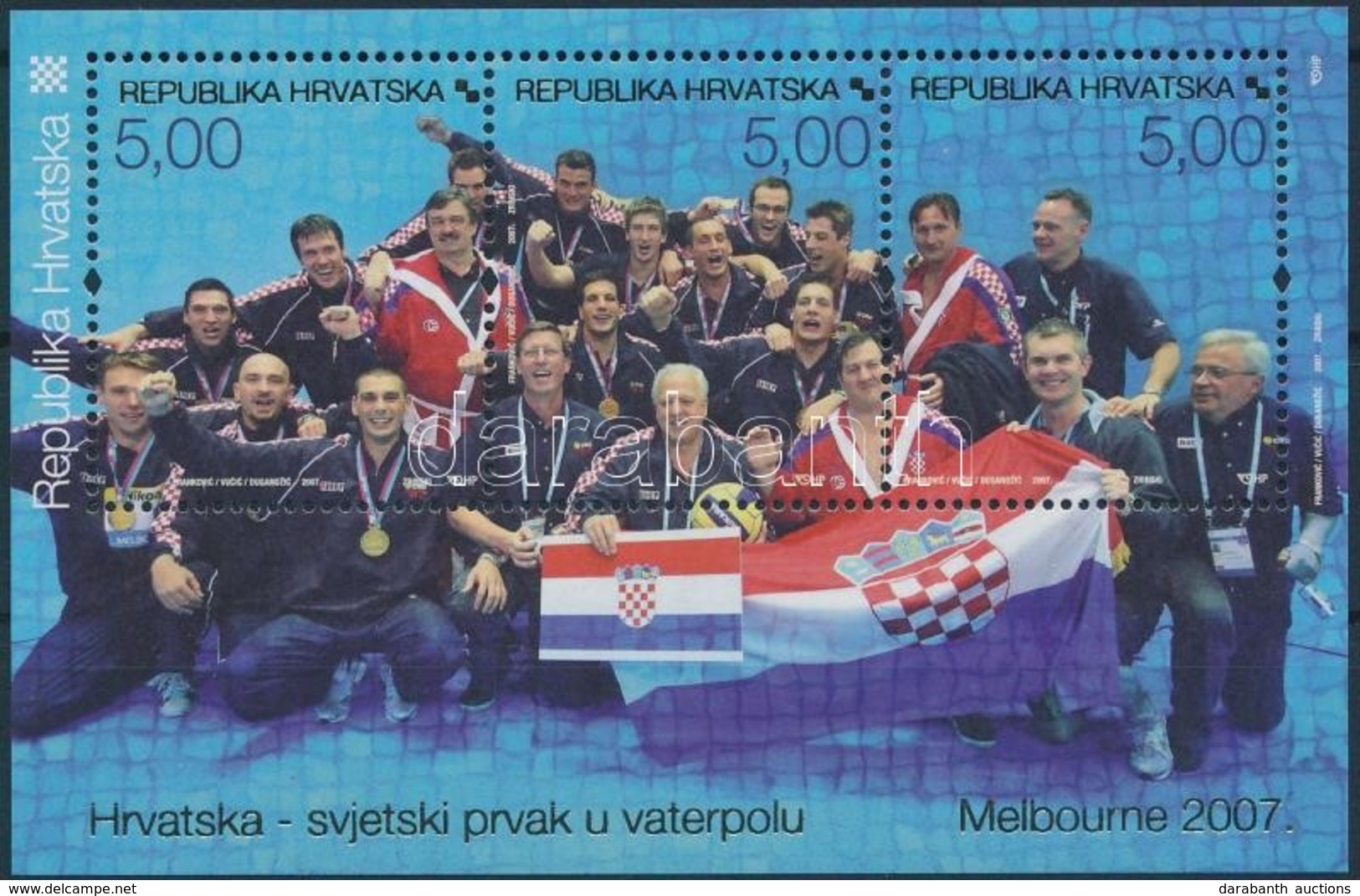** 2007 Vízilabda Csapat Blokk,
Waterpolo Team Block
Mi 28 - Sonstige & Ohne Zuordnung