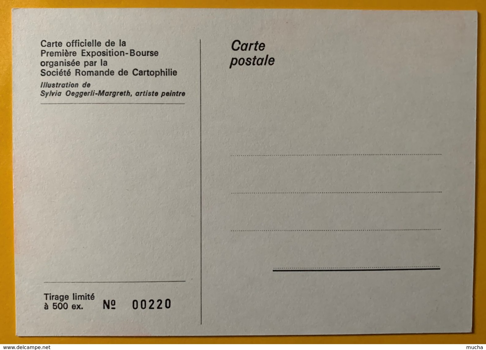 9169 - Première Exposition Bourse De Cartes Postales Lausanne 9 Mars 1986 - Collector Fairs & Bourses