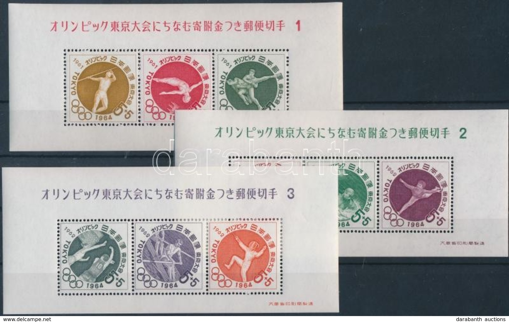 ** 1964 Olimpia Blokk Sor Mi 67-72 - Other & Unclassified