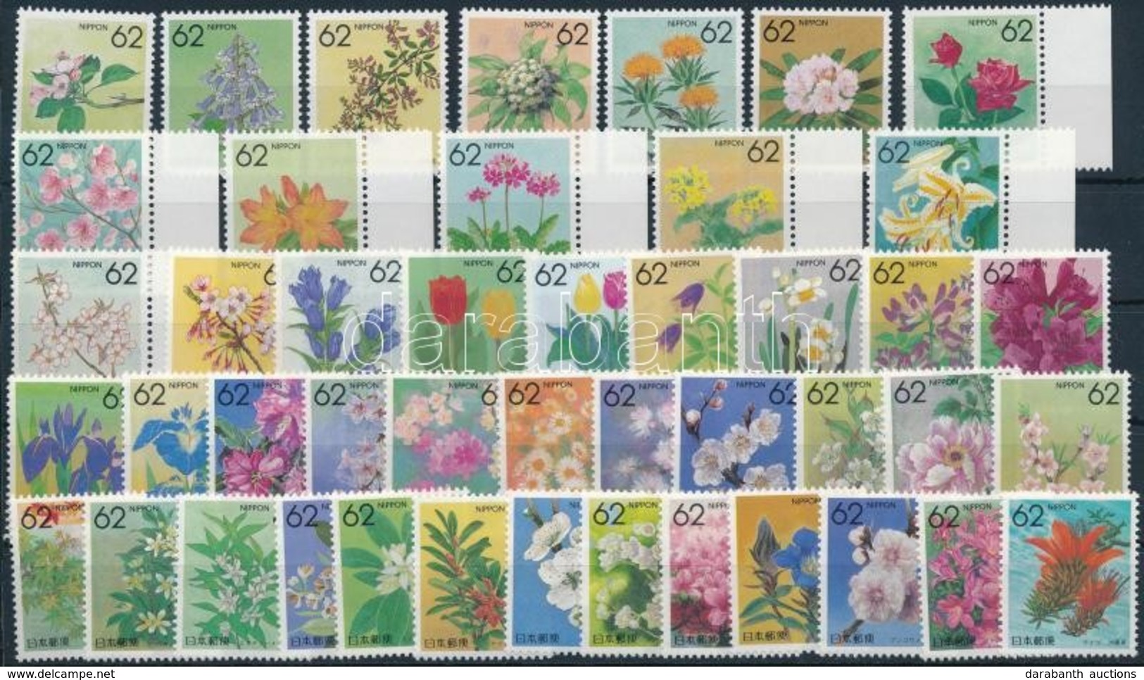 ** 1990 Prefektúra; Virágok Sor 45 értéke Mi 1909-1919, 1921-1954 - Sonstige & Ohne Zuordnung