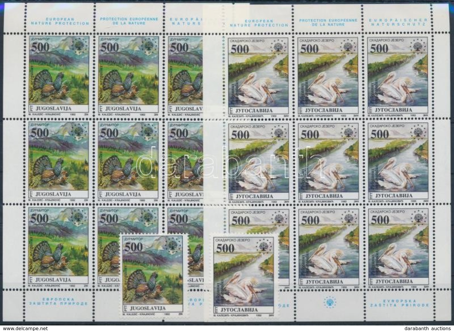 ** 1992 Európai Környezetvédelem (XI) Sor + Kisívsor Mi 2569-2570 - Other & Unclassified