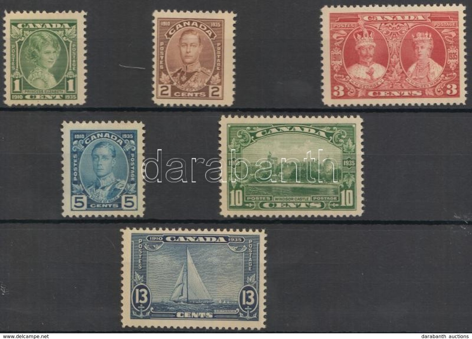 ** * 1935 Forgalmi Bélyeg Sor / Definitive Stamp Set Mi 178-183 - Other & Unclassified