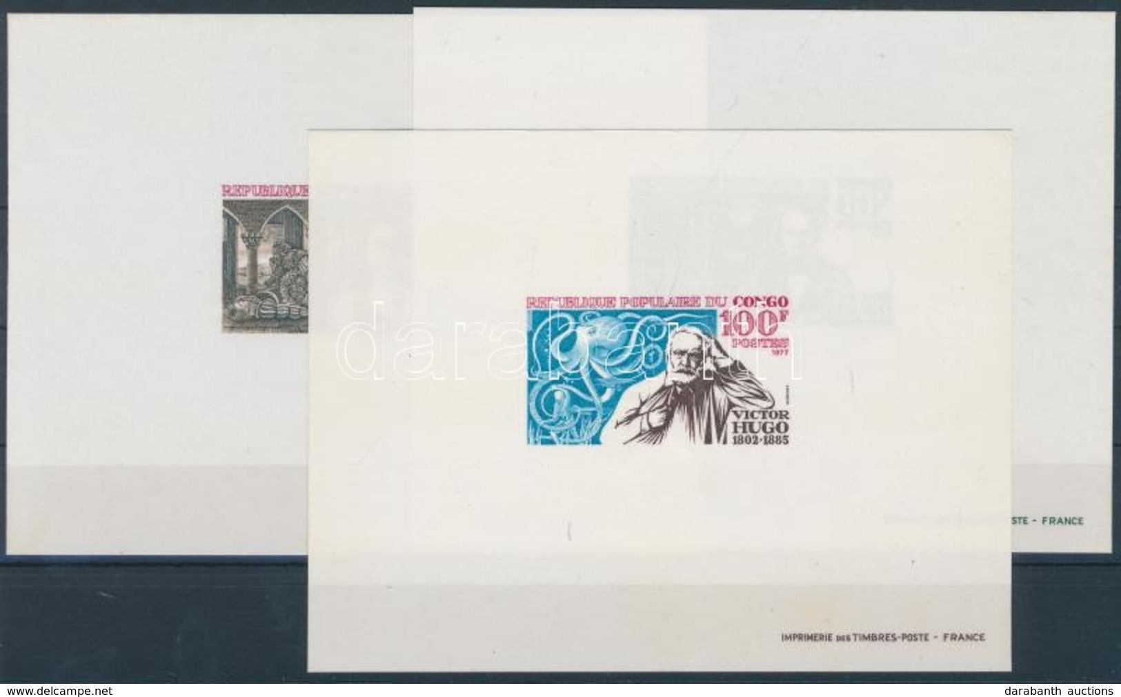 ** 1977 Victor Hugo Mi 585-587 De Lux Blokksor - Other & Unclassified