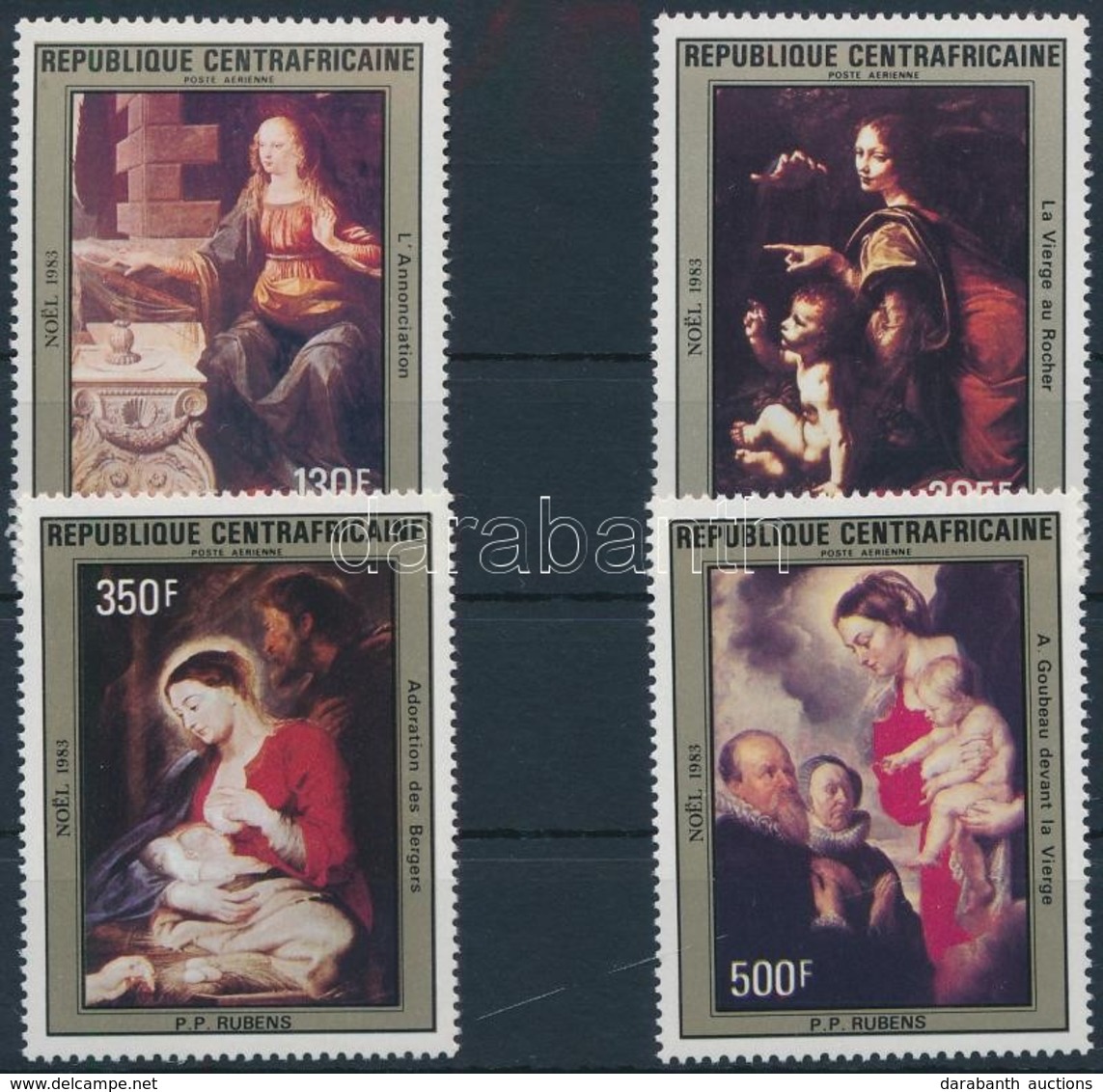 ** 1984 Karácsony, Festmények Sor,
Christmas, Paintings Set
Mi 936-938 - Other & Unclassified