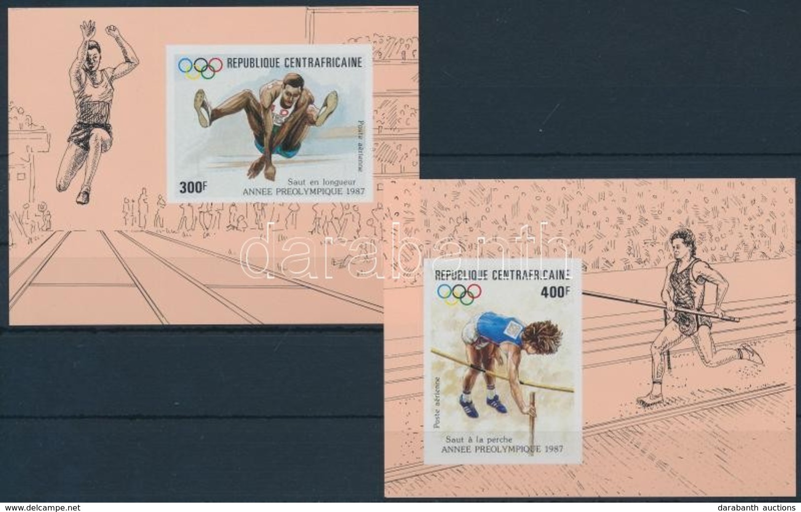 1987 Nyári Olimpia, 1988 Mi 1284-1285 2 De Luxe Blokk - Sonstige & Ohne Zuordnung