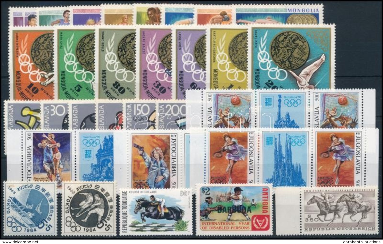 ** 0 Sport Motívum 49 Db Bélyeg és 1 Blokk,
Sport 49 Stamps And 1 Blocks - Sonstige & Ohne Zuordnung