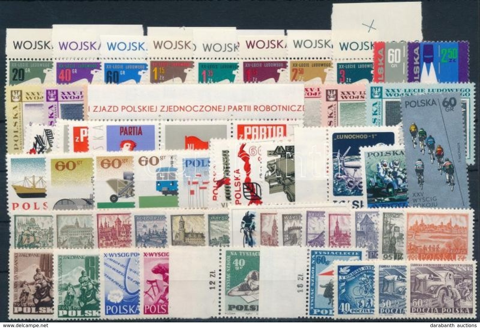 ** 1952-1971 104 Db Klf Bélyeg, Közte Teljes Sorok, összefüggések + 1 Db Blokk, 2 Dbs Tecklapon - Sonstige & Ohne Zuordnung