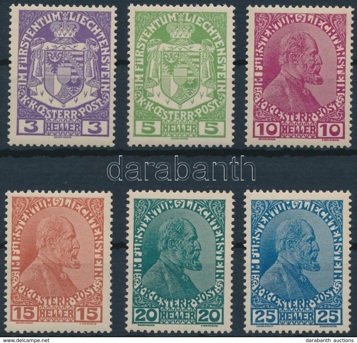 ** 1917 Forgalmi Sor Mi 4-9 - Other & Unclassified