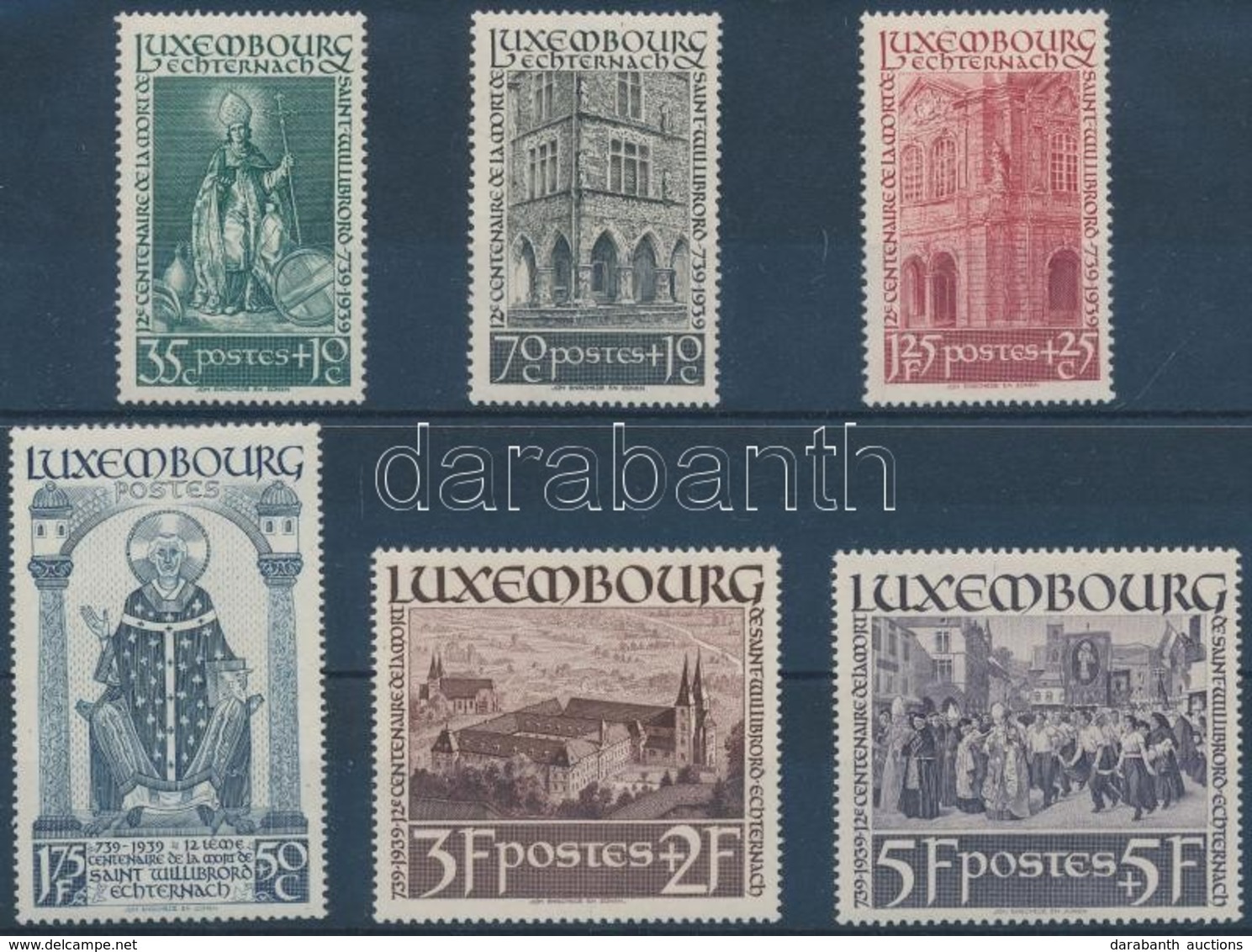 ** 1938 1200 éve Született Szt. Willibord Sor Mi 309-314 - Other & Unclassified