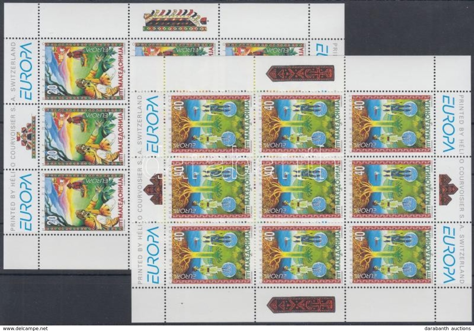 ** 1997 Europa CEPT Kisív Sor / Mi 102-103 Minisheets - Otros & Sin Clasificación