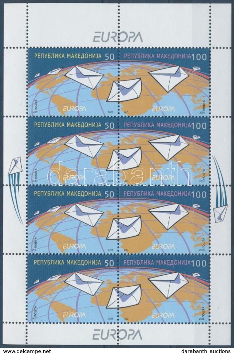 ** 2008 Europa CEPT A Levél Kisív Mi 458-459 - Sonstige & Ohne Zuordnung