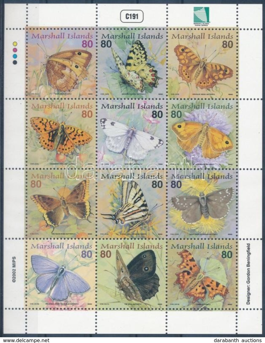 ** 2002 Lepkék Kisív Mi 1570-1581 - Other & Unclassified