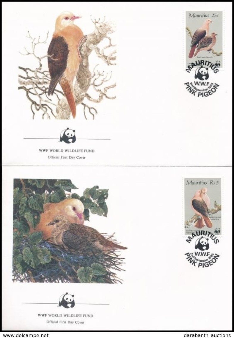 1985 WWF: Galamb Sor 4 Db FDC-n Mi 609-612 - Other & Unclassified